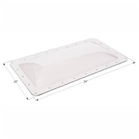 Icon 18 x 34 in. - Rv Skylight Sl1430C, Clear 1848